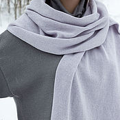Аксессуары handmade. Livemaster - original item Scarf: Knitted scarf-stole. Handmade.