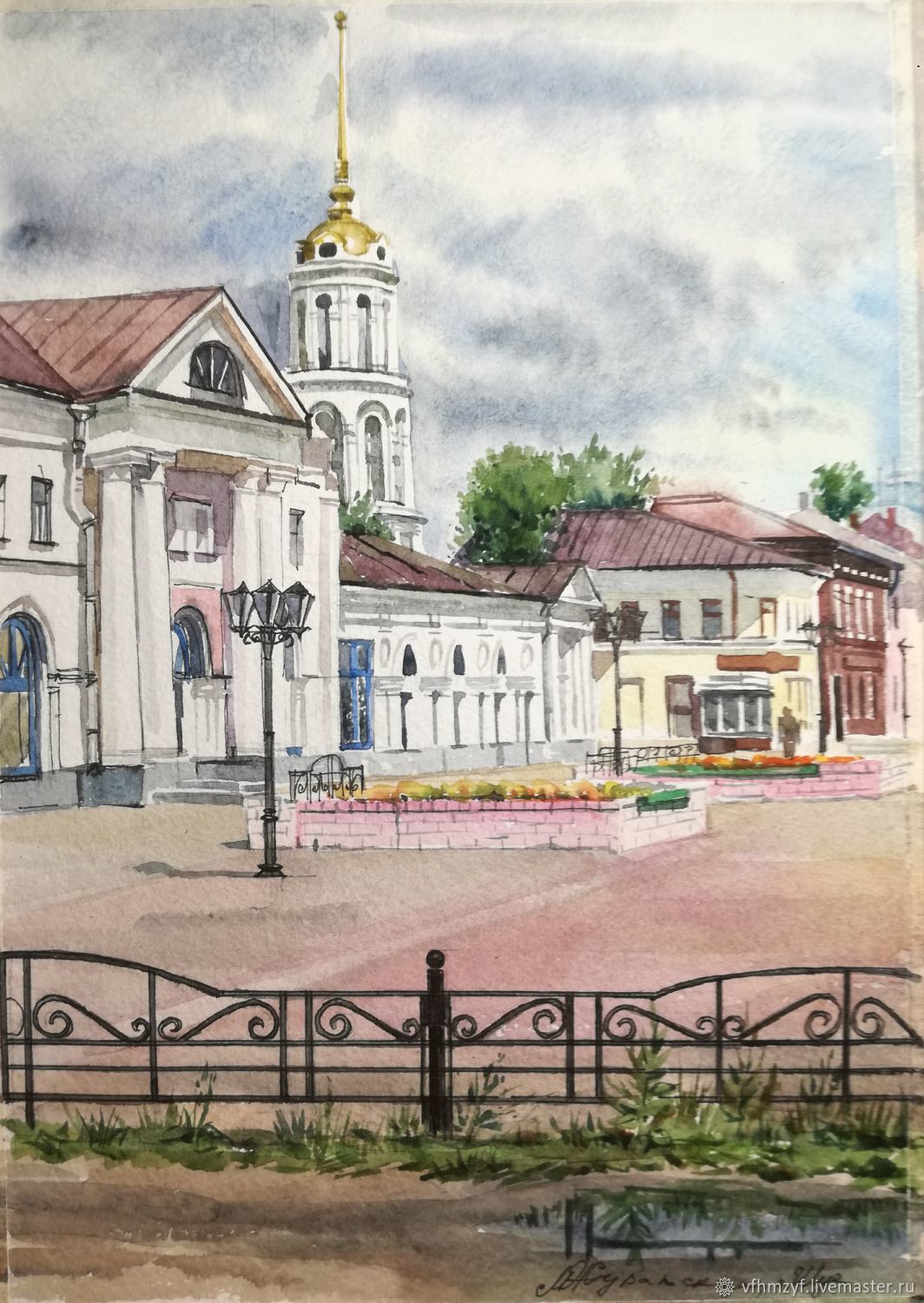 Рисунок Церковь Ивановская область город Шуя