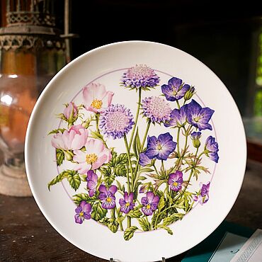 Винтаж ручной работы. Ярмарка Мастеров - ручная работа Винтаж: Тарелка Royal Doulton "By Sheltered Hedgerows", Англия. Handmade.