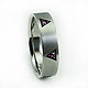 Titanium ring with triangles and stones. Rings. asgdesign. My Livemaster. Фото №5