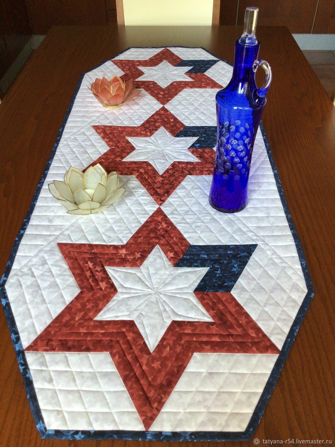 Декоративные салфетки: Салфетки: Салфетка на стол/ комод ЗВЁЗДЫ купить ...