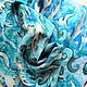 Batik scarf 'the water Dance', Scarves, Yaroslavl,  Фото №1