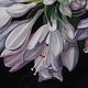  Painting Blooming Hosta, oil on canvas 40h40. Pictures. vestnikova. My Livemaster. Фото №4