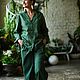 Пижама из жаккардового хлопка «Green”. Пижамы. Александра Майская. Ярмарка Мастеров.  Фото №6