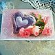Order Jewelry Box Lavender Heart. Dekupaj from Elen Kor. Livemaster. . Jewelry storage Фото №3
