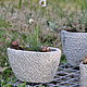 Pot concrete oval Provence Openwork series grey with white patina. Pots1. Decor concrete Azov Garden. My Livemaster. Фото №4