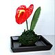  Интерьерная композиция, Антуриум из полимерной глины. Композиции. Olga-art-flower. Интернет-магазин Ярмарка Мастеров.  Фото №2