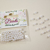 Материалы для творчества handmade. Livemaster - original item Acrylic beads, imitation pearl 4mm.. Handmade.