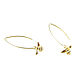 Order Long gold earrings 'Bees' bee earrings, hanging earrings. Irina Moro. Livemaster. . Thread earring Фото №3