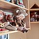 Шоколадно-сливочная мишка. Интерьерная кукла. Веселова Виктория. Ярмарка Мастеров.  Фото №4