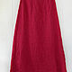 Order Cherry-colored linen boho skirt. etnoart. Livemaster. . Dolls Фото №3