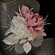 Order Flower hair comb Pastel flower Bridal Spring bridal. silkjardin (silkjardin). Livemaster. . Brooches Фото №3