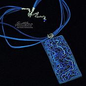 Украшения handmade. Livemaster - original item Blue Pendant (545) designer jewelry. Handmade.