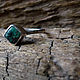 Silver ring with green turquoise select size. Rings. Zhanat Kim jewelry. My Livemaster. Фото №4