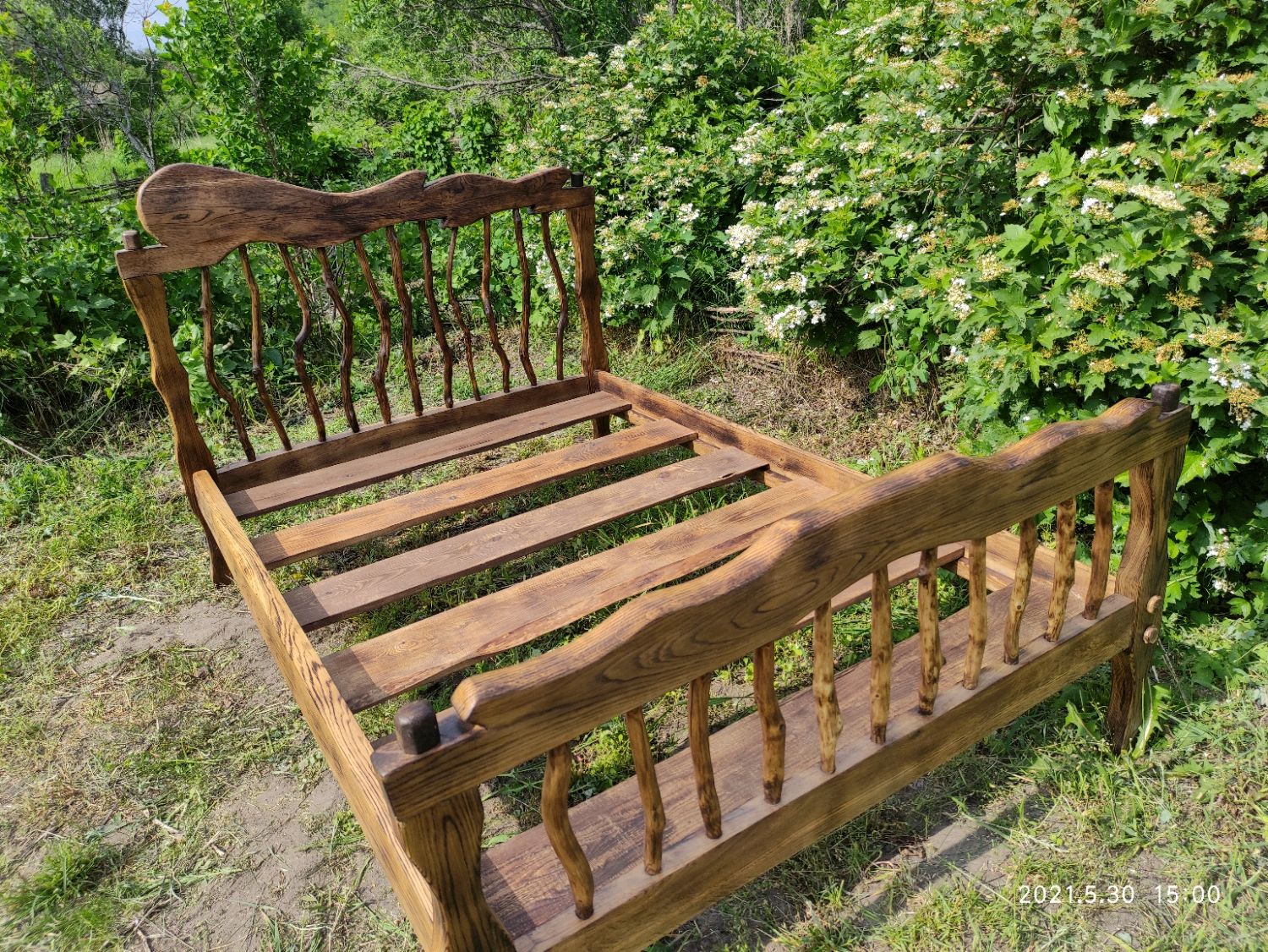 Двуспальная кровать купить в интернет-магазине Ярмарка Мастеров по цене ...