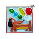 Магнит "Такса на шариках", Елочные игрушки, Санкт-Петербург,  Фото №1