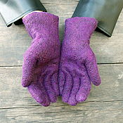 Валяная сумка "Фиолетовая"