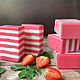 Order Soap with milk of donkeys Strawberries with cream. Soap-making workshop. Livemaster. . Soap Фото №3