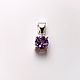 Pendant pendant with natural amethyst, Pendant, Moscow,  Фото №1