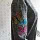 Order Long sweatshirt with embroidery ' rainbow tiger'. hrom2483. Livemaster. . Sweatshirts Фото №3