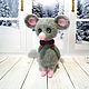 Mouse with butterfly, Stuffed Toys, Ufa,  Фото №1