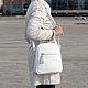 Order Backpack women's leather white Baena Mod SR26-741. Natalia Kalinovskaya. Livemaster. . Backpacks Фото №3