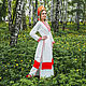 Linen tunic with skirt for girl and women "Ward". People\\\'s shirts. IRA, RUSSKIJ KOSTYuM. Ярмарка Мастеров.  Фото №6