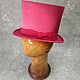 Top hat pink satin ' Hot pink'. Cylinder. Felt Hats Shop. Online shopping on My Livemaster.  Фото №2