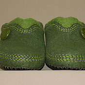 Обувь ручной работы handmade. Livemaster - original item Oliva felted Slippers. Handmade.