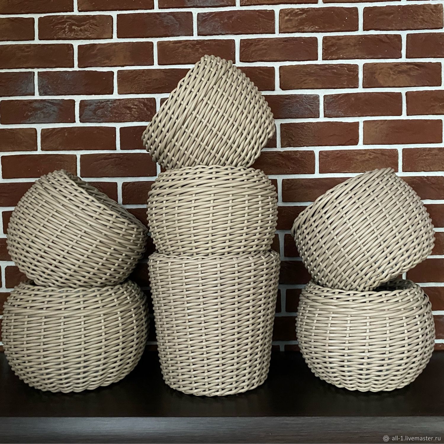 Кашпо из ротанга напольное 10 литров в интернет-магазине на Ярмарке ...