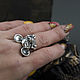 Безразмерное женское кольцо мышь "Микки". Кольца. Yeti-Jeweler. Интернет-магазин Ярмарка Мастеров.  Фото №2