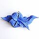 Brooch flower made of leather Sky in Forget-me-nots blue sky color brooch. Brooches. De-Si-Re. My Livemaster. Фото №5