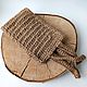 Double-sided washcloth made of hemp and jute 'Hemp jute'. Washcloths. Mochalka.. My Livemaster. Фото №4