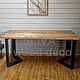 Обеденный стол лофт VEGAS. Столы. SLIVA wood deco. Интернет-магазин Ярмарка Мастеров.  Фото №2