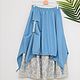 No. №216 Linen double boho skirt, Skirts, Ekaterinburg,  Фото №1