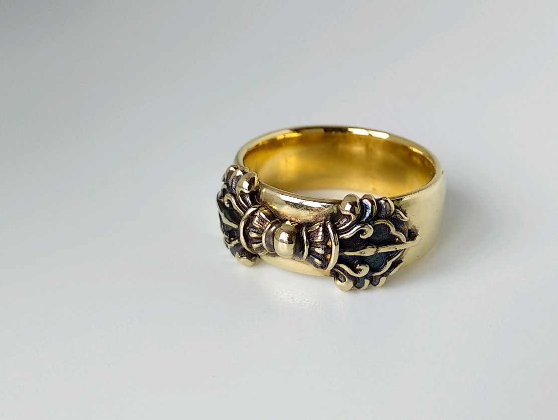 Кольцо "Ваджра" (ювелирная латунь с чернением) в интернет-магазине ...