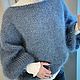 Свитер оверсайз из мохера. Свитеры. SPITSA_shop. Ярмарка Мастеров.  Фото №4