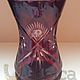 Vase ruby colored glass Germany. Vintage interior. Lesica. My Livemaster. Фото №4