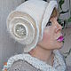 Hat with scarf ' sea pearls', Hats1, Shahty,  Фото №1