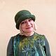 Hats: Green felted wool hat. Hats1. Olgaorel57. Online shopping on My Livemaster.  Фото №2