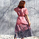 Dress felted Delicate peony summer. Dresses. silk wool. My Livemaster. Фото №4