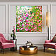 Order Large interior painting abstraction Rose Bush. House of the Sun (irina-bast). Livemaster. . Pictures Фото №3