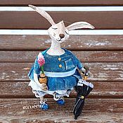 Для дома и интерьера handmade. Livemaster - original item Toy Interior Bunny. Christmas tree toy, rabbit. The Year of the Rabbit, the hare. Handmade.