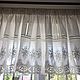 Linen lambrequin with cambric ' Summer openwork'. Curtains. Linen fantasy. My Livemaster. Фото №5