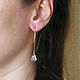 Rhinestone Drop Earrings, Long Rhinestone Earrings. Earrings. Irina Moro. My Livemaster. Фото №4