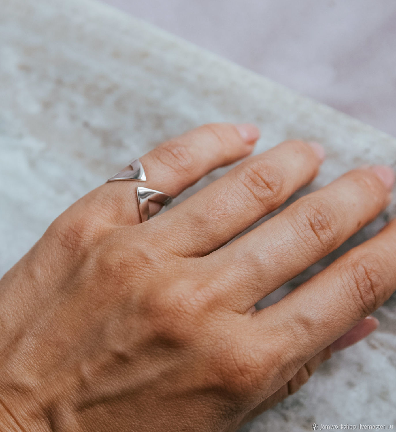 Серебряное разъемное кольцо Молния купить в интернет-магазине Ярмарка Мастеров по цене 2600 ₽ – Q27MIRU