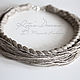 Order Linen necklace natural gray marine style linen boho eco ethno. Ritasdreams (ritasdreams). Livemaster. . Necklace Фото №3