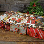 Для дома и интерьера handmade. Livemaster - original item Mini chest of drawers Christmas gifts. Handmade.