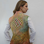Одежда handmade. Livemaster - original item felted vest 