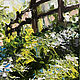 Order Painting Village, summer landscape oil on canvas, 20h20cm. myfoxyart (MyFoxyArt). Livemaster. . Pictures Фото №3